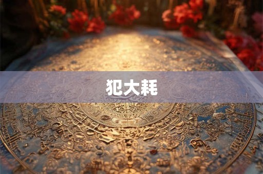 犯大耗
