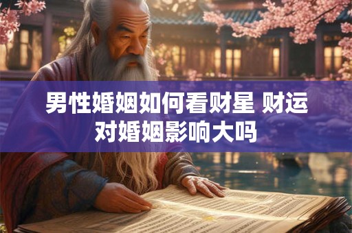 男性婚姻如何看财星 财运对婚姻影响大吗