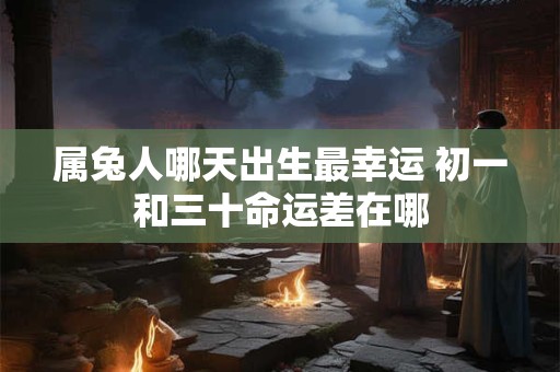 属兔人哪天出生最幸运 初一和三十命运差在哪