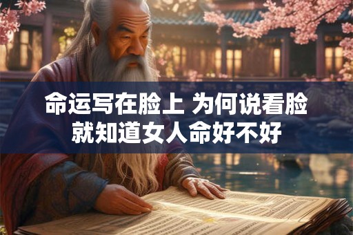 命运写在脸上 为何说看脸就知道女人命好不好