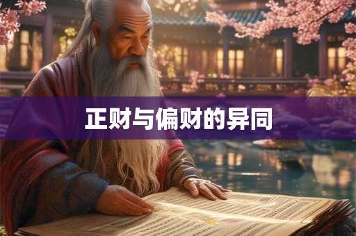 正财与偏财的异同