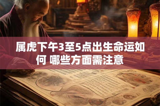 属虎下午3至5点出生命运如何 哪些方面需注意