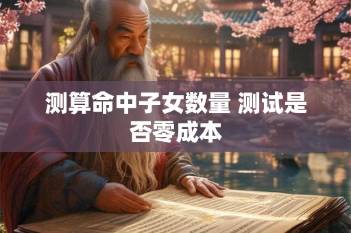 测算命中子女数量 测试是否零成本