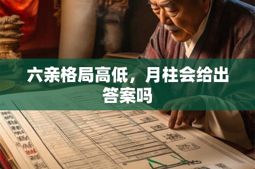 六亲格局高低，月柱会给出答案吗