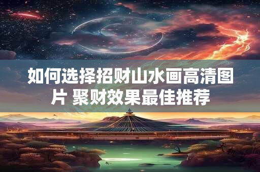 如何选择招财山水画高清图片 聚财效果最佳推荐