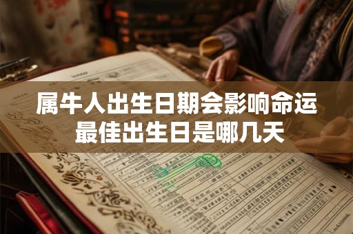 属牛人出生日期会影响命运 最佳出生日是哪几天
