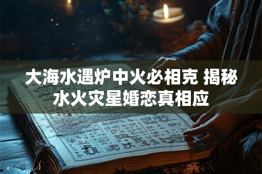 大海水遇炉中火必相克 揭秘水火灾星婚恋真相应