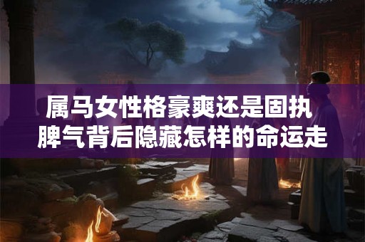 属马女性格豪爽还是固执 脾气背后隐藏怎样的命运走势