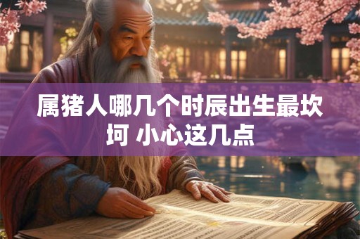 属猪人哪几个时辰出生最坎坷 小心这几点
