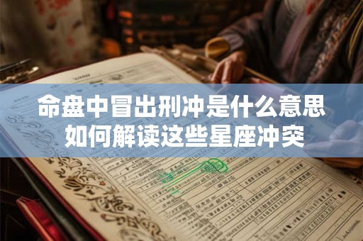 命盘中冒出刑冲是什么意思 如何解读这些星座冲突