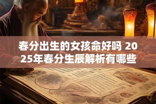 春分出生的女孩命好吗 2025年春分生辰解析有哪些