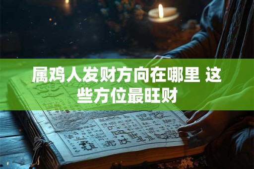 属鸡人发财方向在哪里 这些方位最旺财