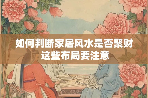 如何判断家居风水是否聚财 这些布局要注意