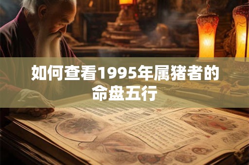 如何查看1995年属猪者的命盘五行