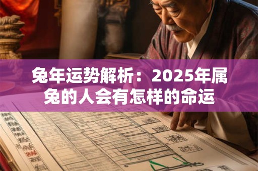 兔年运势解析：2025年属兔的人会有怎样的命运