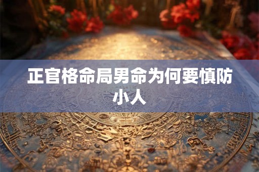 正官格命局男命为何要慎防小人