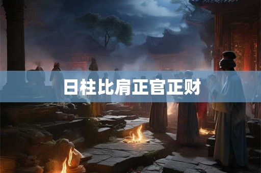 日柱比肩正官正财