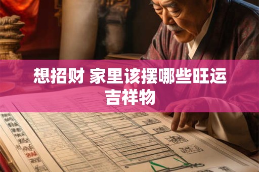 想招财 家里该摆哪些旺运吉祥物
