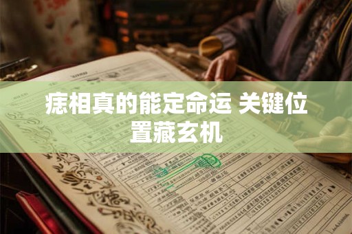 痣相真的能定命运 关键位置藏玄机
