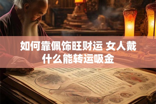 如何靠佩饰旺财运 女人戴什么能转运吸金