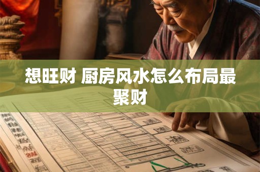 想旺财 厨房风水怎么布局最聚财