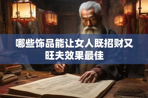 哪些饰品能让女人既招财又旺夫效果最佳
