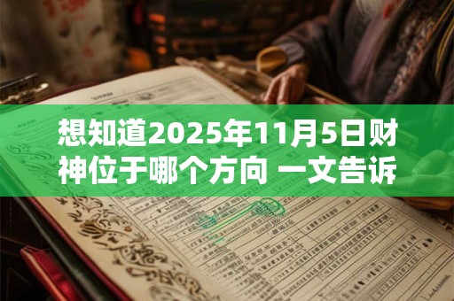 想知道2025年11月5日财神位于哪个方向 一文告诉你