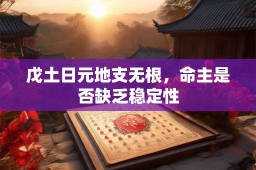 戊土日元地支无根，命主是否缺乏稳定性