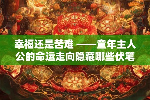 幸福还是苦难 ——童年主人公的命运走向隐藏哪些伏笔