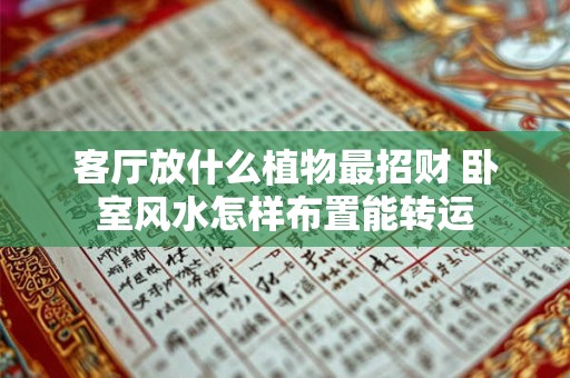 客厅放什么植物最招财 卧室风水怎样布置能转运