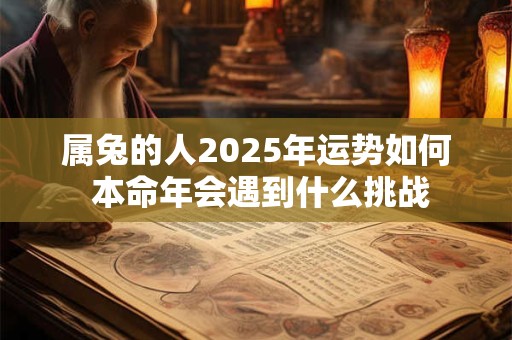 属兔的人2025年运势如何 本命年会遇到什么挑战