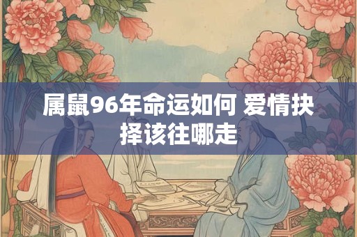 属鼠96年命运如何 爱情抉择该往哪走