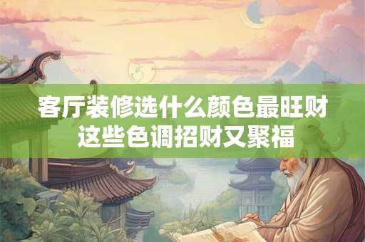 客厅装修选什么颜色最旺财 这些色调招财又聚福