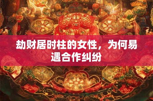 劫财居时柱的女性，为何易遇合作纠纷