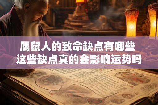 属鼠人的致命缺点有哪些 这些缺点真的会影响运势吗