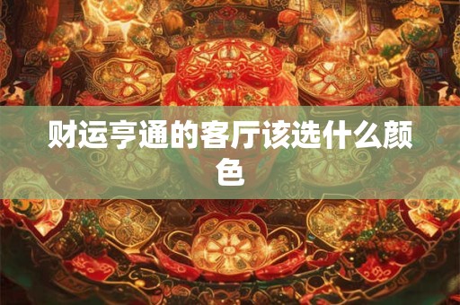 财运亨通的客厅该选什么颜色