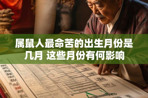 属鼠人最命苦的出生月份是几月 这些月份有何影响