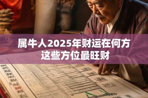 属牛人2025年财运在何方 这些方位最旺财