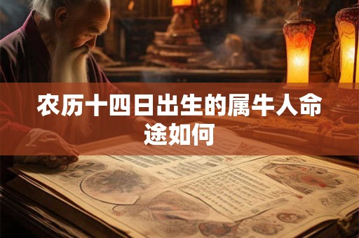 农历十四日出生的属牛人命途如何