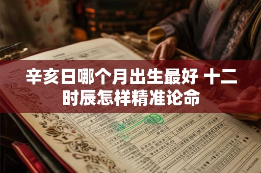 辛亥日哪个月出生最好 十二时辰怎样精准论命