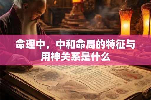 命理中，中和命局的特征与用神关系是什么