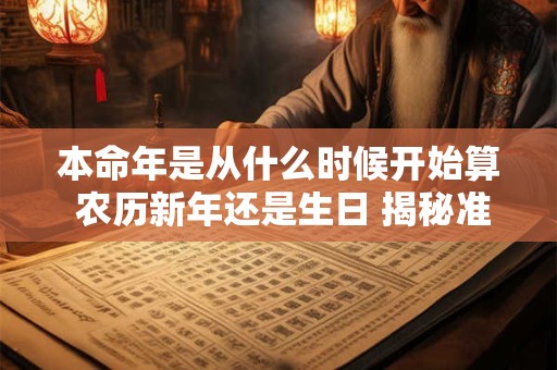 本命年是从什么时候开始算 农历新年还是生日 揭秘准确计算法