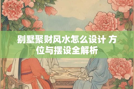 别墅聚财风水怎么设计 方位与摆设全解析