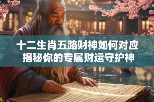 十二生肖五路财神如何对应 揭秘你的专属财运守护神