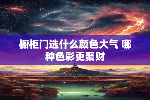 橱柜门选什么颜色大气 哪种色彩更聚财