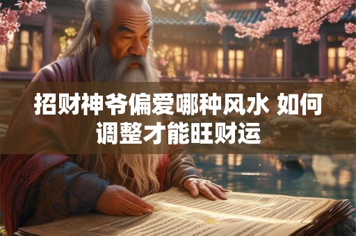 招财神爷偏爱哪种风水 如何调整才能旺财运