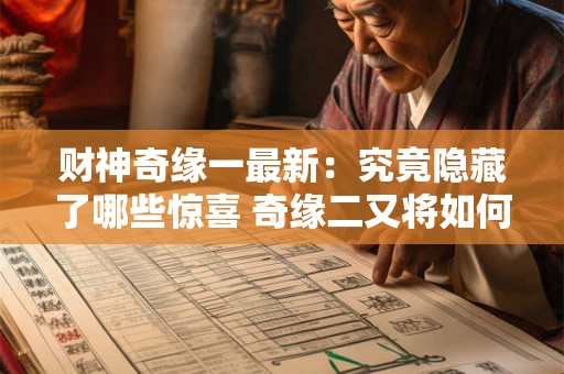财神奇缘一最新：究竟隐藏了哪些惊喜 奇缘二又将如何续写