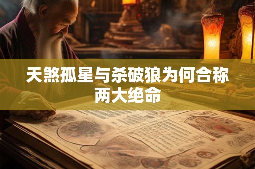 天煞孤星与杀破狼为何合称两大绝命