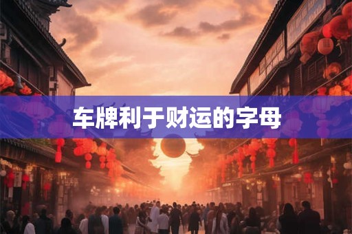 车牌利于财运的字母