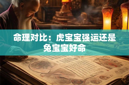 命理对比:虎宝宝强运还是兔宝宝好命 命理对比:虎宝宝强运还是兔宝宝好命